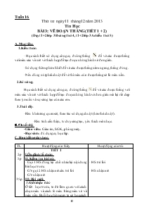 Bài giảng Tuần 16 - Bài 3: Vẽ đoạn thẳng (tiết 1 + 2)