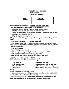 Đề thi kiểm tra học kì II môn giáo dục công dân 7