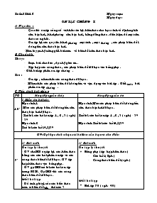 Giáo án Đại số 9 - Học kỳ I - Tiết 16: Ôn tập chương I