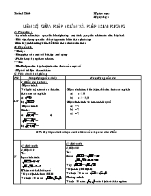 Giáo án Đại số 9 - Học kỳ I - Tiết 4: Liên hệ giữa phép nhân và phép khai phương