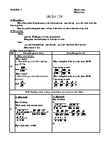 Giáo án Đại số 9 - Học kỳ I - Tiết 7: Luyện tập