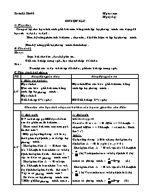 Giáo án Đại số 9 - Học kỳ II - Tiết 42: Luyện tập