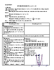 Giáo án Đại số 9 - Học kỳ II - Tiết 49: Đồ thị của hàm số y = ax2 (a khác 0)