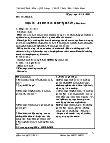 Giáo án Giáo duc công dân 6 - Bài 12 đến bài 14