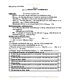 Giáo án Giáo duc công dân 6 - Bài 13 đến bài 32