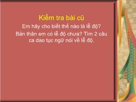 Giáo án Giáo dục công dân 6 - Bài 5: Tôn trọng kỷ luật