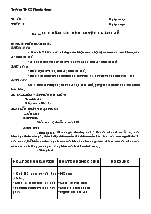 Giáo án Giáo duc công dân 6 - Tiết 1 đến tiết 35