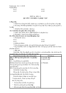 Giáo án Giáo dục công dân 6 - Tiết 26 - Bài 15: Quyền và nghĩa vụ học tập