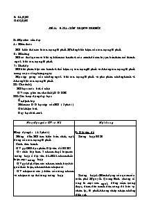 Giáo án Giáo dục công dân lớp 8 - kì I