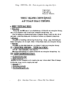 Giáo Án Giáo Dục Công Dân Lớp 8- Phạm Thị Vân Khánh - Trường THCS Đại Hà