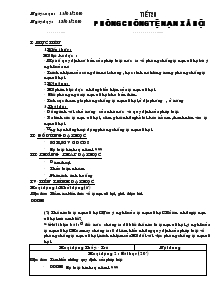 Giáo Án Giáo Dục Công Dân Lớp 8 - Tiết 20: Phòng Chống Tệ Nạn Xã Hội