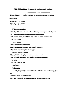 Giáo án hoạt động ngoài giờ - Chủ điểm tháng 9: Truyền thống nhà trường