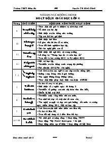 Giáo án hoạt động ngoài giờ lên lớp 6 - Trường THCS Đống Đa - Nguyễn Thị Minh Chánh