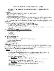 Giáo án Hoạt động ngoài giờ lên lớp 8