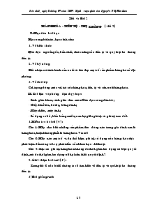 Giáo án hoạt động ngoài giờ lớp 6 - Tiết 4 - Bài 2: Hàng hóa - Tiền tệ - Thị trường (tiết 2)