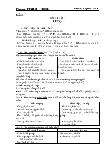 Giáo dục công dân lớp 6 - Phạm Thị Thu Hoa - Tuần 5 - Bài 4: Lễ Độ