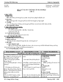 Giáo dục công nghệ lớp 6 - Jrang Cil Cao Trang - Tuần 7 - tiết 10 - bài 4: sử dụng và bảo quản trang phục (tiết 3)