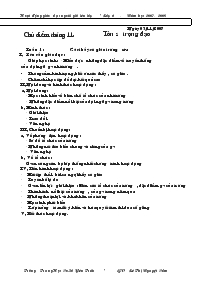 Hoạt động giáo dục ngoài giờ lên lớp lớp 6 - Năm học 2007 - 2008