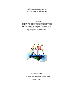 Tài liệu Phân phối chương trình thcs môn hoạt động giáo dục ngoài giờ lên lớp áp dụng năm học 2012-2013