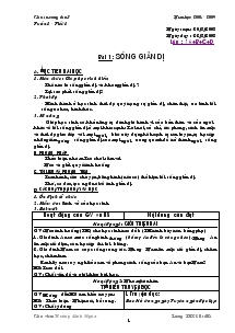 Giáo án Giáo dục công dân 7 - Bài 1 đến bài 18