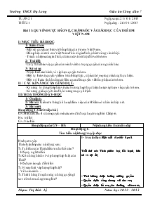 Giáo án Giáo dục công dân 7 - Bài 13: Quyền được bảo vệ, chăm sóc và giáo dục của trẻ em Việt Nam