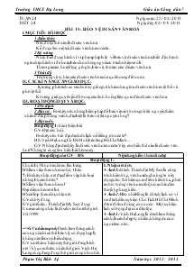 Giáo án Giáo dục công dân 7 - Tiết 24 - Bài 15: Bảo vệ di sản văn hoá