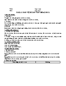 Giáo án Giáo dục công dân lớp 7 - Bài 15: Bảo vệ di sản văn hóa (tiết 2)