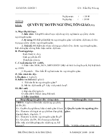 Giáo án Giáo dục công dân lớp 7 - Bài 16: Quyền tự do tín ngưỡng, tôn giáo (tiết 2)