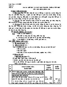 Giáo án Giáo dục công dân lớp 7 - Tiết 13 - Bài 10: Giữ gìn và phát huy truyền thống tốt đẹp của gia đình, dòng họ