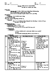 Giáo án Giáo dục công dân lớp 7 - Tiết 15 - Bài dạy: Thực hành ngoại khóa, tìm hiểu các tín hiệu giao thông