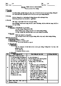 Giáo án Giáo dục công dân lớp 7 - Tiết 18 - Bài dạy: Thực hành ngoại khóa, “trật tự an toàn giao thông”