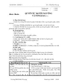 Giáo án Giáo dục công dân lớp 7 - Tiết 27 - Bài 16: Quyền tự do tín ngưỡng và tôn giáo