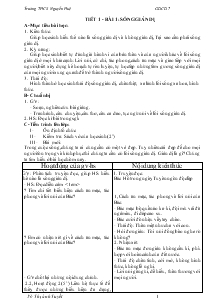 Giáo án Giáo dục công dân lớp 7 - Trường THCS Nguyễn Huệ