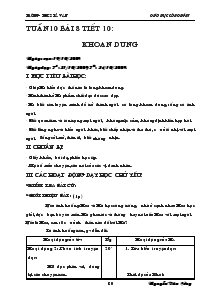 Giáo án Giáo dục công dân lớp 7 - Tuần 10 - Bài 8 - Tiết 10: Khoan dung