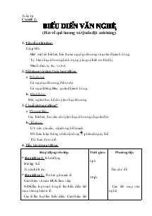 Giáo án Hoạt động ngoài giờ lên lớp 7 - Chủ đề 2: Biểu diễn văn nghệ