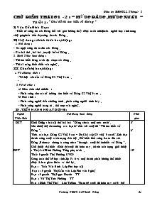 Giáo án Hoạt động ngoài giờ lên lớp 7 - Chủ điểm tháng 1 - 2: “Mừng đảng, mừng xuân“