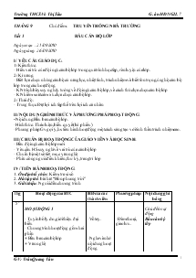 Giáo án Hoạt động ngoài giờ lên lớp 7 - Trường THCS Võ Thị Sáu