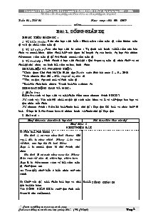 Giáo án môn Giáo dục công dân 7 - Bài 1 đến bài 21