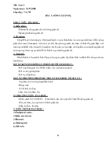 Giáo án môn Giáo dục công dân 7 - Bài 1 đến bài 35