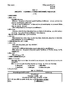 Giáo án môn Giáo dục công dân 7 - Bài 17, 18