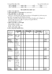 Giáo án môn Giáo dục công dân 7 - Thi kiểm tra hoc ki I