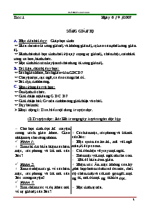 Giáo án môn Giáo dục công dân 7 - Tiết 1 đến tiết 12