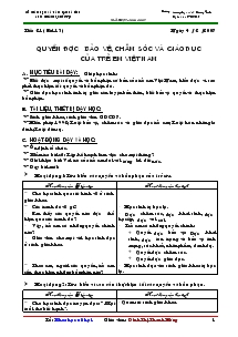 Giáo án môn Giáo dục công dân 7 - Tiết 21 đến tiết 25