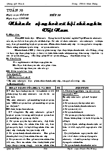 Giáo án môn Giáo dục công dân 7 - Tiết 30: Nhà nước cộng hoà xã hội chủ nghĩa Việt Nam