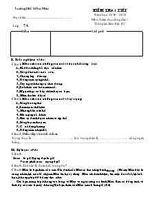 Kiểm tra 1 tiết năm học: 2010 – 2011 môn: Giáo dục công dân 7 trường THCS Phú Mãn