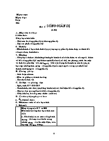 Giáo án Giáo dục công dân 7 - Bài 1 đến bài 18