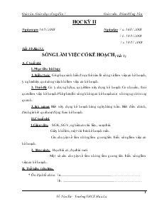 Giáo án Giáo dục công dân 7 - Giáo viên: Đàm Hồng Vân