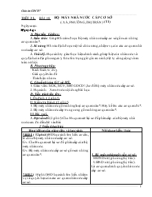 Giáo án Giáo dục công dân 7 - Tiết 31 - Bài 18: Bộ máy nhà nước cấp cơ sở (xã, phường, thị trấn) (tiết 1)