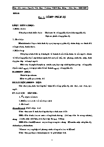 Giáo án Giáo dục công dân 7 - Trường THCS Hòa Đông - Năm học: 2008 - 2009