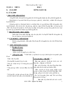 Giáo án Giáo dục công dân 7 - Tuần 1 đến tuần 35 năm 2009